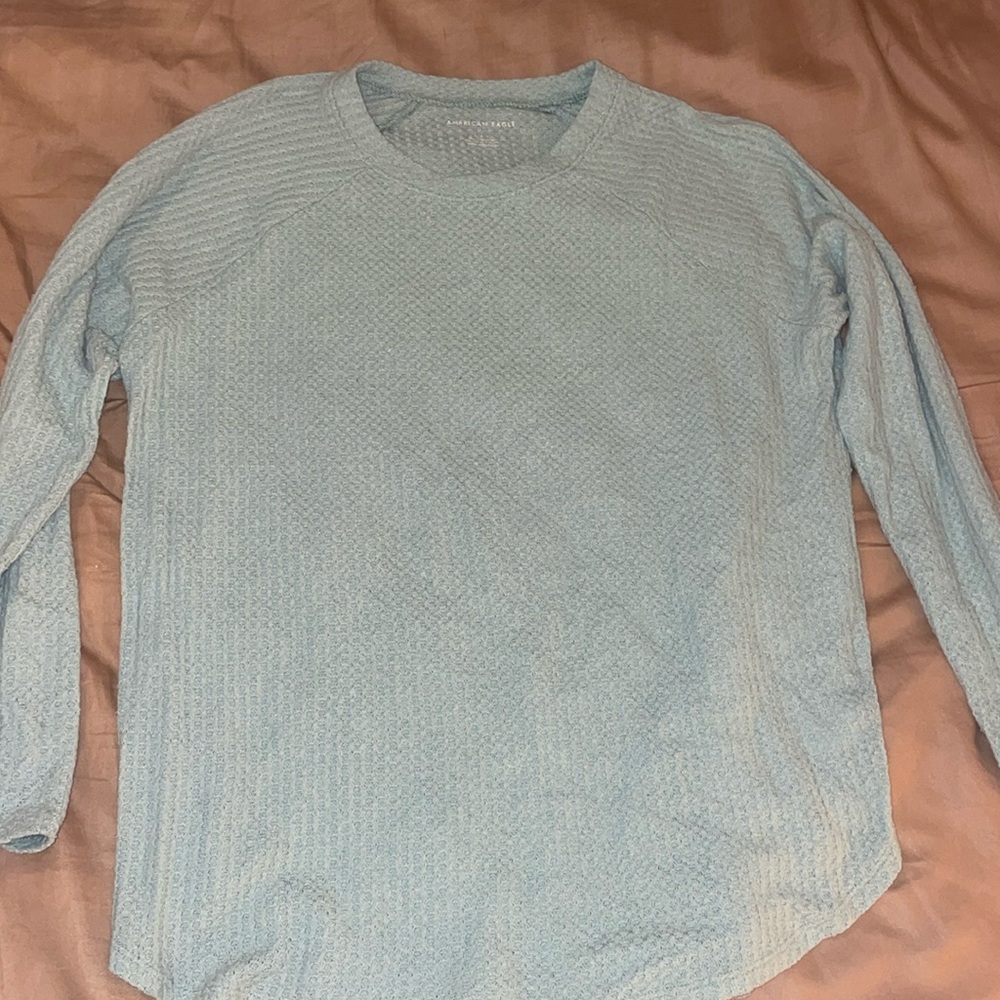 American Eagle long sleeve waffle top